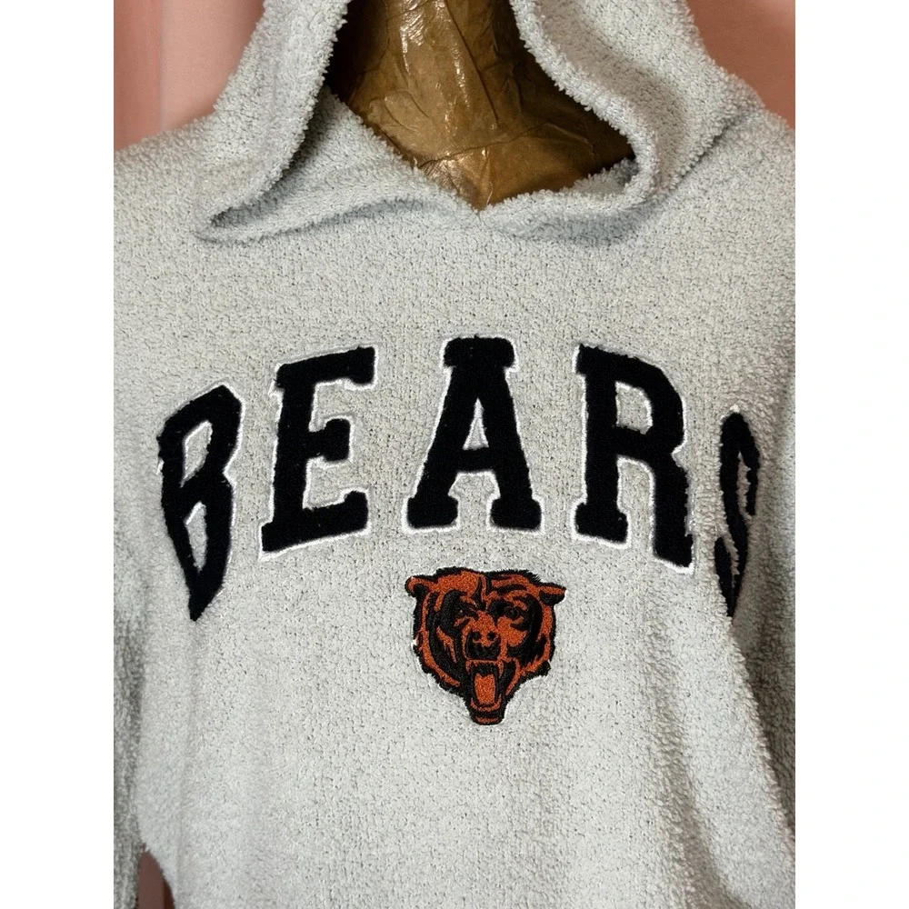 🔥 Chicago Bears Gray Blue Hoodie Sleepwear Women's Large L
